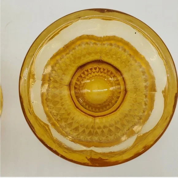 Viking Glass Amber Diamond Point Fairy Light - Picture 8 of 10